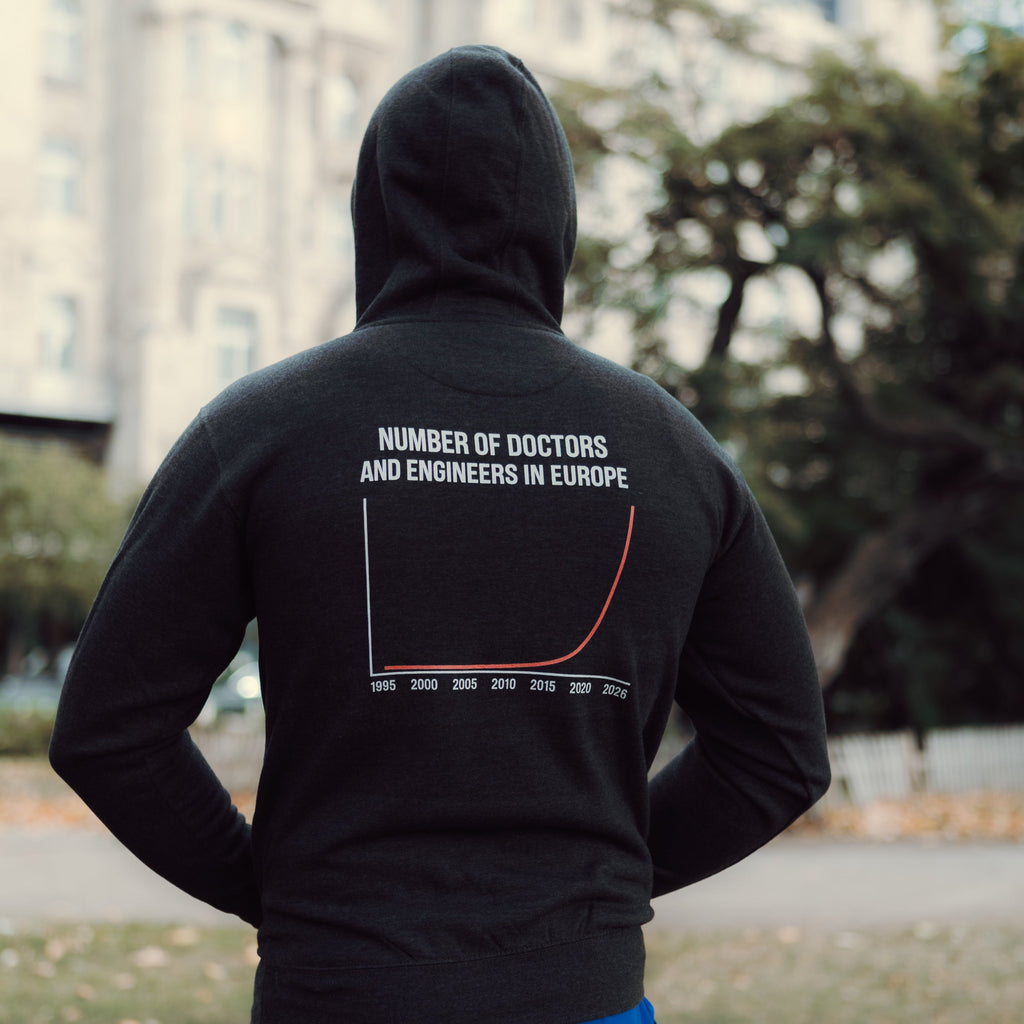 Number of Doctors and Engineers in Europe Hoodie