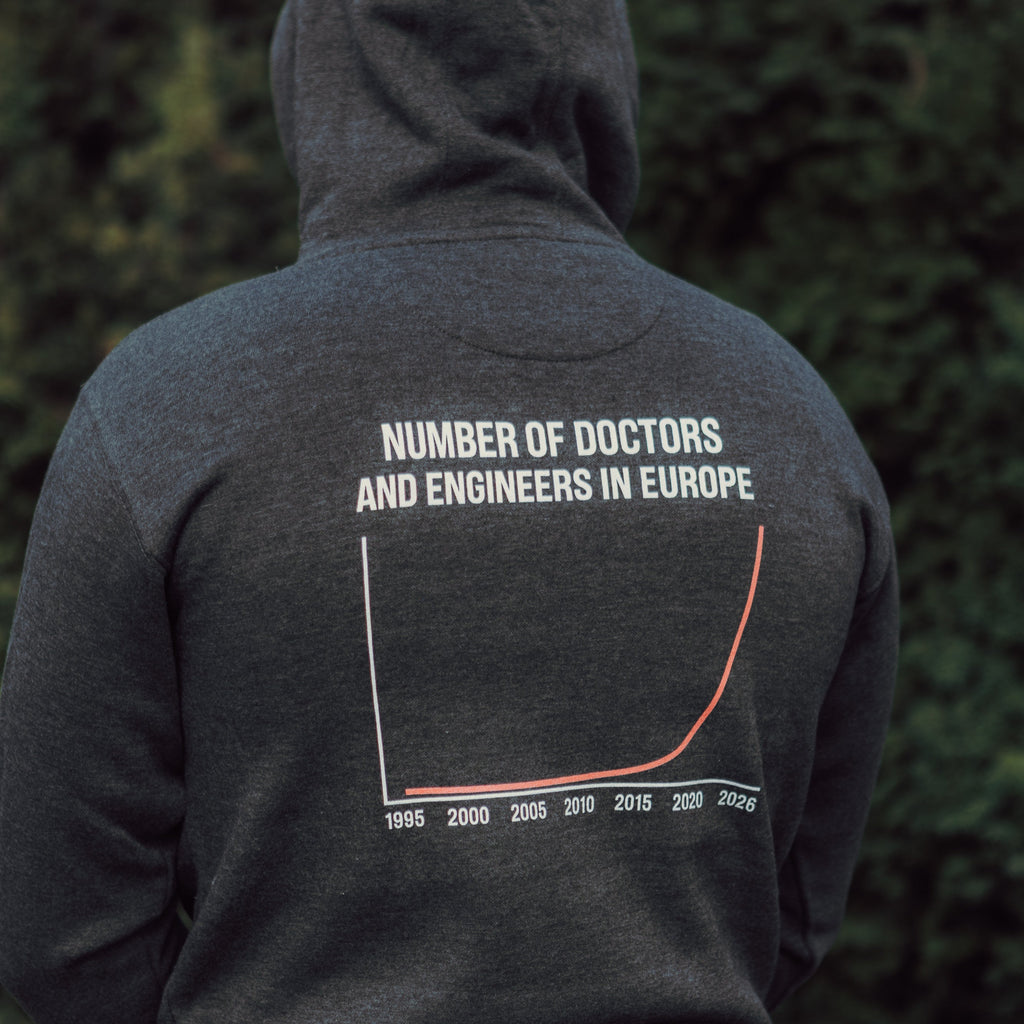Number of Doctors and Engineers in Europe Hoodie