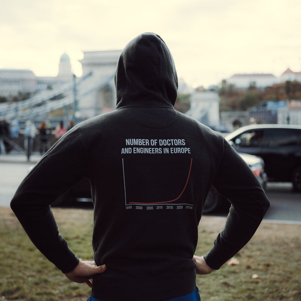Number of Doctors and Engineers in Europe Hoodie