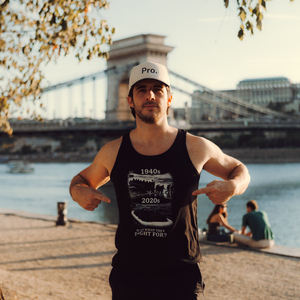 1940s vs 2020s Tank Top - Black