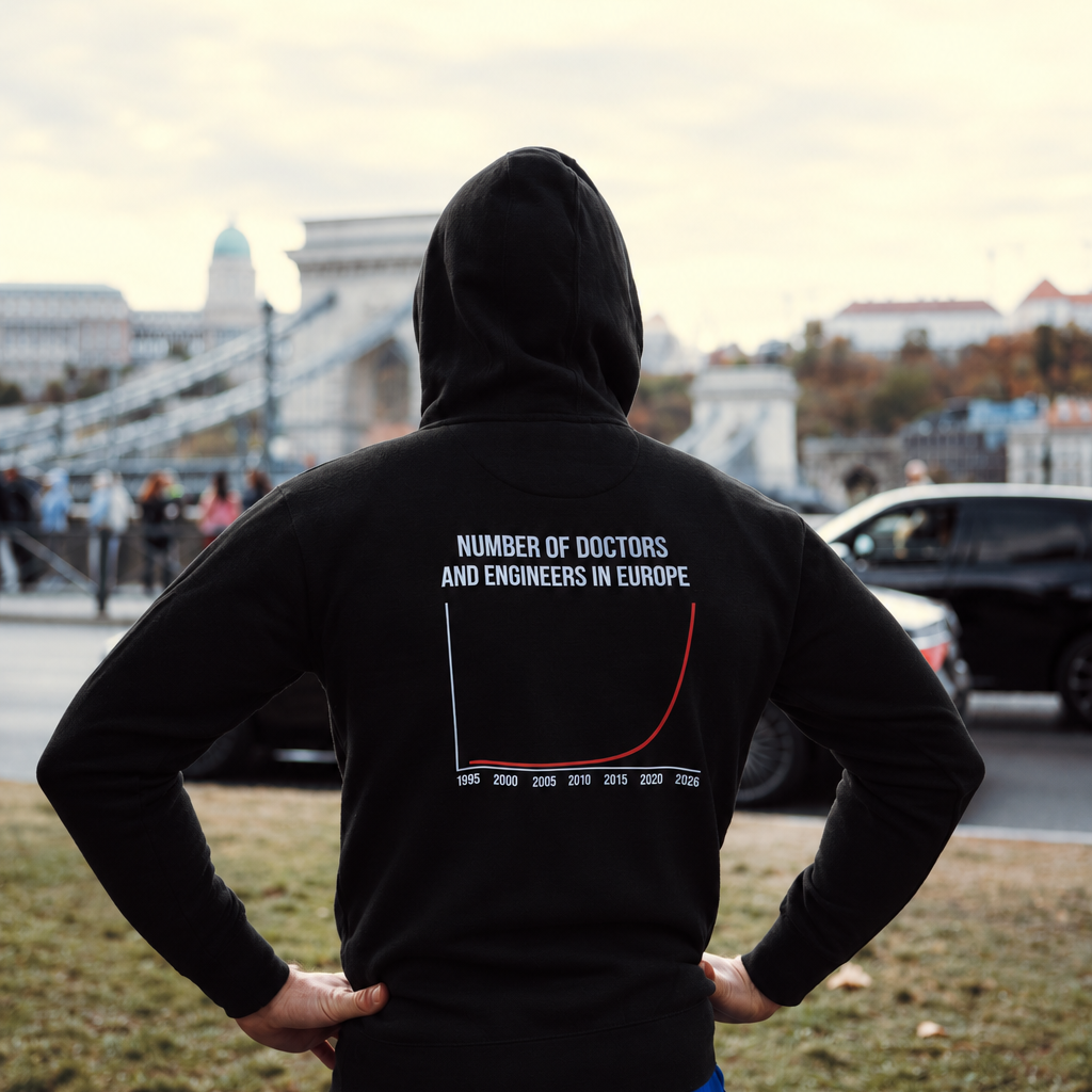 Number of Doctors and Engineers in Europe Hoodie