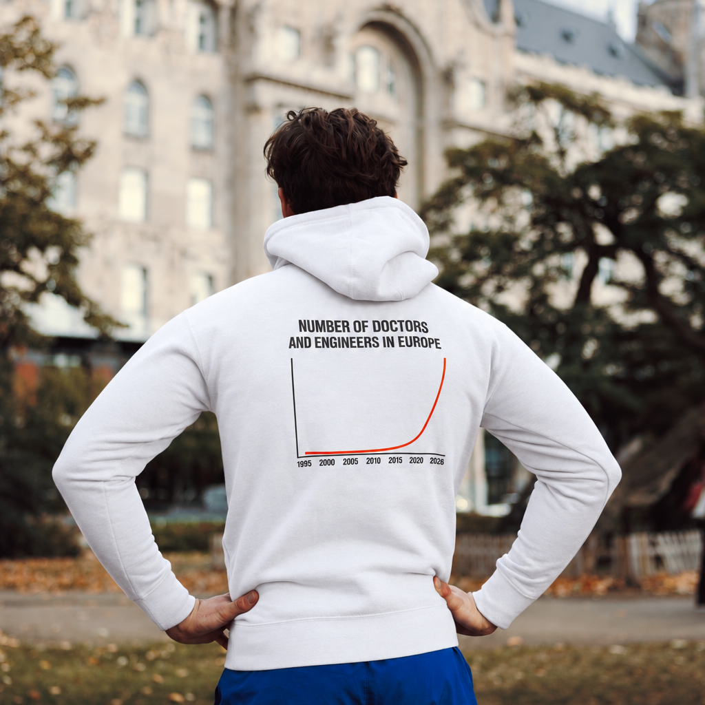 Number of Doctors and Engineers in Europe Hoodie