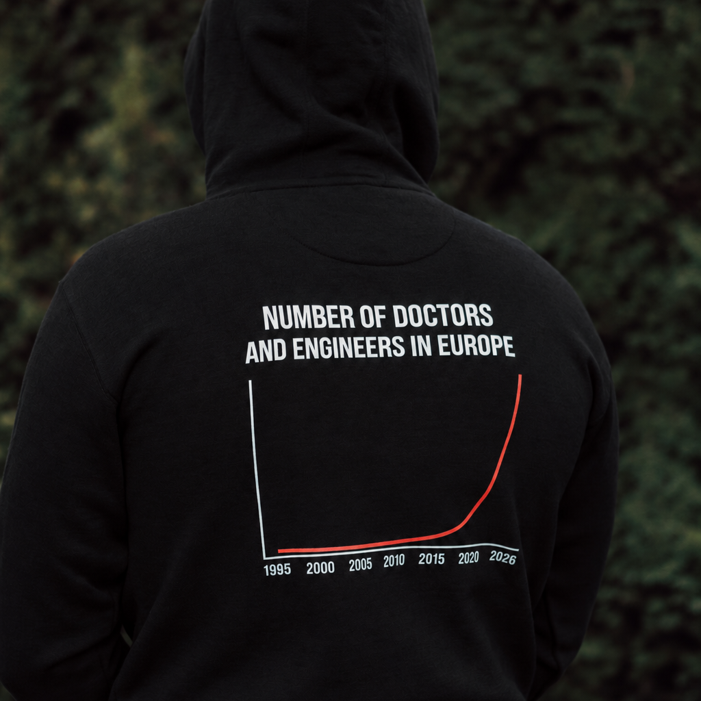 Number of Doctors and Engineers in Europe Hoodie