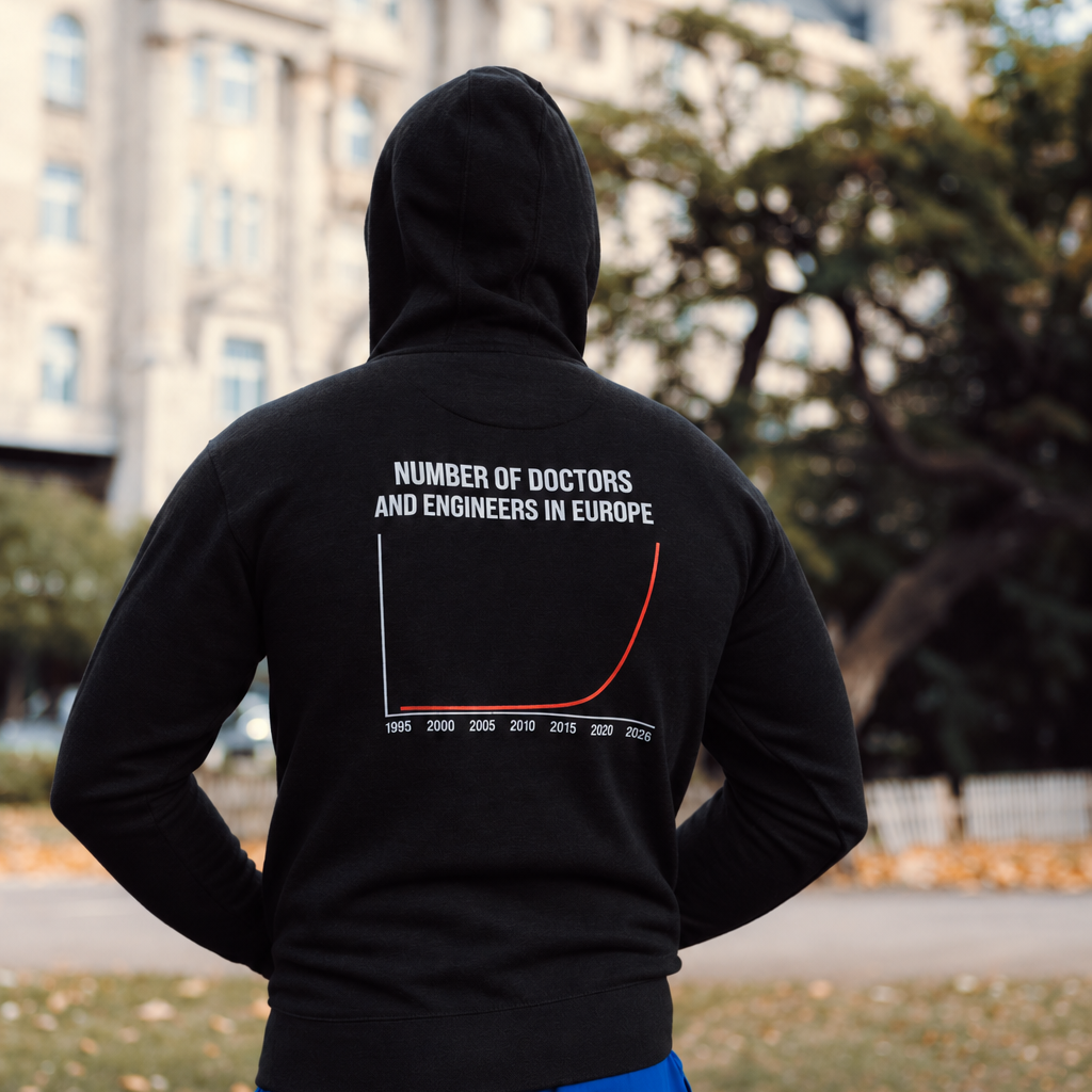 Number of Doctors and Engineers in Europe Hoodie