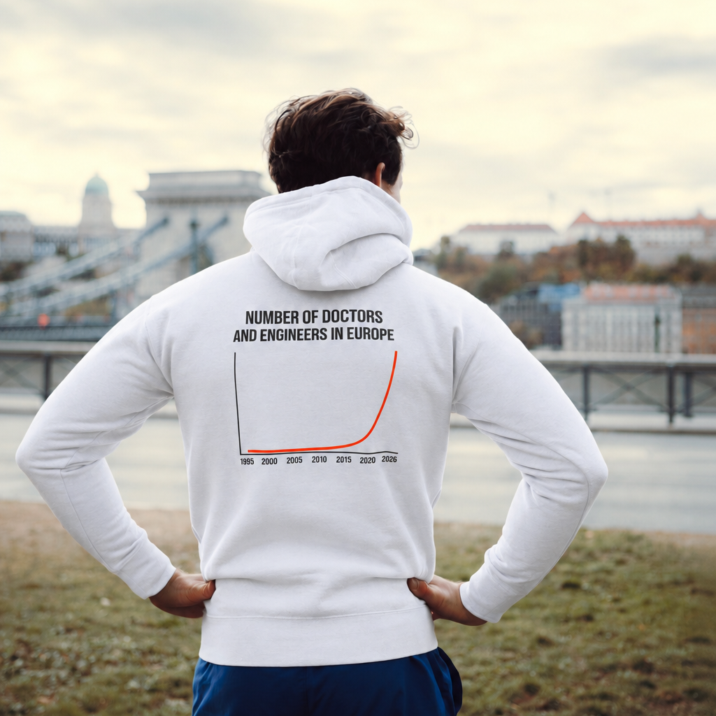 Number of Doctors and Engineers in Europe Hoodie