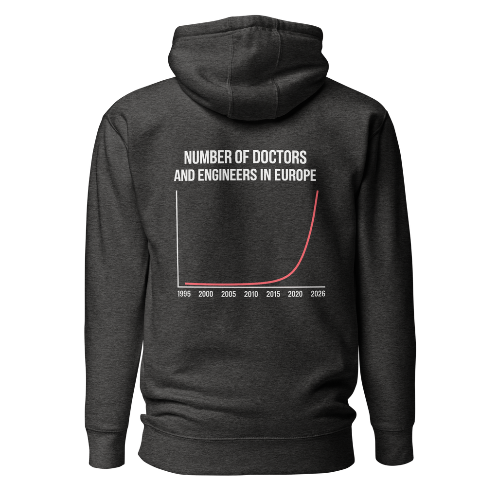 Number of Doctors and Engineers in Europe Hoodie